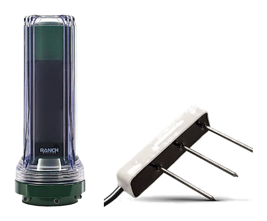 RS130 telemetry node with TEROS 12 soil moisture, temperature and EC sensor